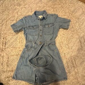 Light Blue Denim Jumpsuit